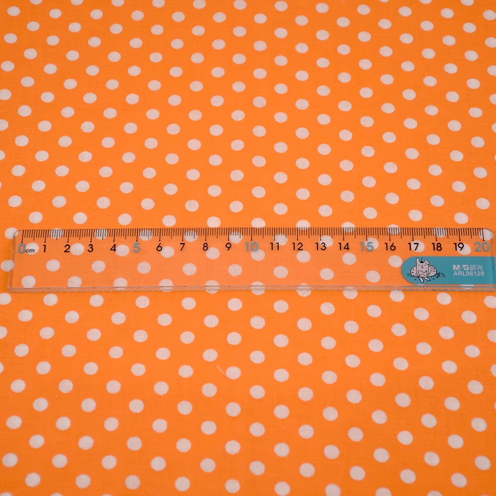 50X150CM 화이트 오렌지 폴카 도트 인쇄 코튼 원 - Home Textiles & Decorations 리뷰 및 가격