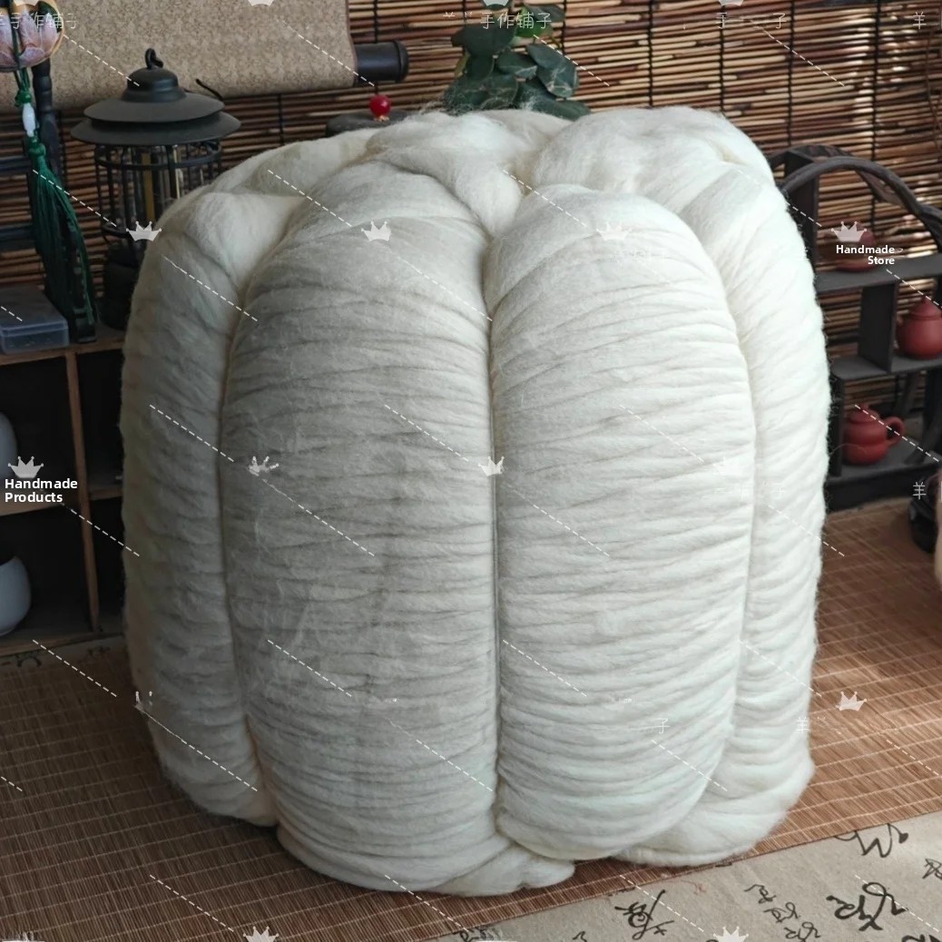 수제 양모 펠트 베이스, 양모 스트립 DIY 충전재,  - Home Textiles & Decorations 리뷰 및 가격
