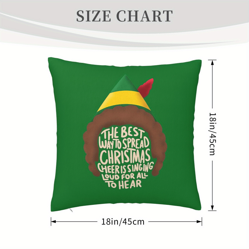 빈티지 엘프 크리스마스 베개 커버 1개, 18X18인치 - Pillow Insert 18X18 리뷰 및 가격